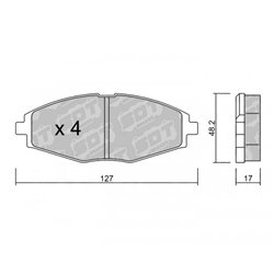 Klocki Galfer Sport FDHP 1050 - 2181800