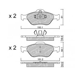 Klocki Galfer Sport FDHP 1050 - 2182000