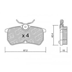 Klocki Galfer Sport FDHP 1050 - 2182600