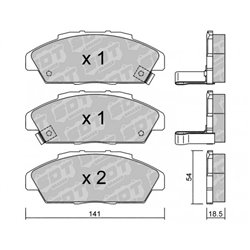 Klocki Galfer Sport FDHP 1050 - 2183100
