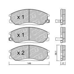 Klocki Galfer Sport FDHP 1050 - 2183300