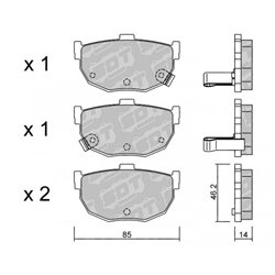 Klocki Galfer Sport FDHP 1050 - 2184200