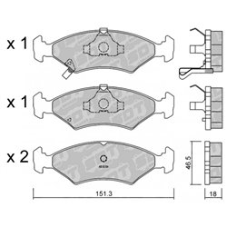 Klocki Galfer Sport FDHP 1050 - 2184700
