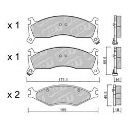 Klocki Galfer Sport FDHP 1050 - 2185100