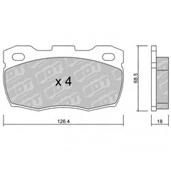 Klocki Galfer Sport FDHP 1050 - 2185600