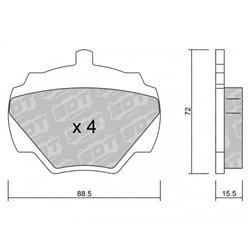 Klocki Galfer Sport FDHP 1050 - 2185800