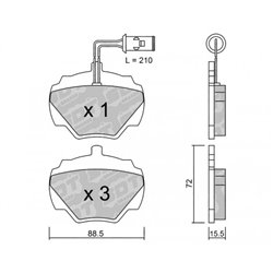 Klocki Galfer Sport FDHP 1050 - 2185801