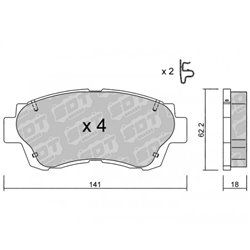 Klocki Galfer Sport FDHP 1050 - 2186000