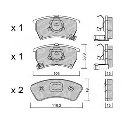 Klocki Galfer Sport FDHP 1050 - 2186500