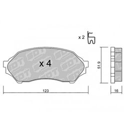 Klocki Galfer Sport FDHP 1050 - 2186600
