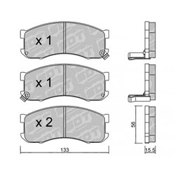 Klocki Galfer Sport FDHP 1050 - 2186700