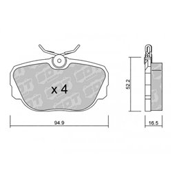 Klocki Galfer Sport FDHP 1050 - 2187100