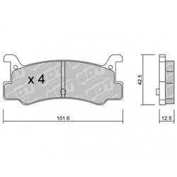 Klocki Galfer Sport FDHP 1050 - 2187200