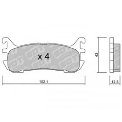 Klocki Galfer Sport FDHP 1050 - 2187400