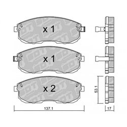 Klocki Galfer Sport FDHP 1050 - 2188700
