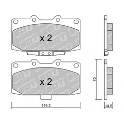 Klocki Galfer Sport FDHP 1050 - 2188800