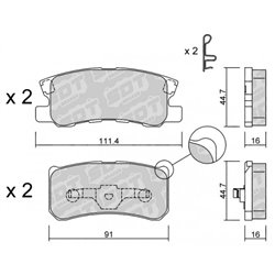 Klocki Galfer Sport FDHP 1050 - 2189001