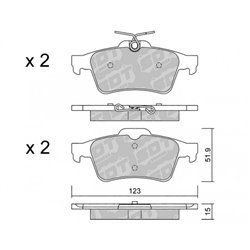 Klocki Galfer Sport FDHP 1050 - 2189803