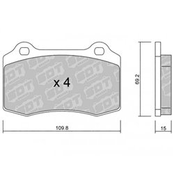 Klocki Galfer Sport FDHP 1050 - 2190500
