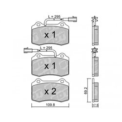 Klocki Galfer Sport FDHP 1050 - 2190501