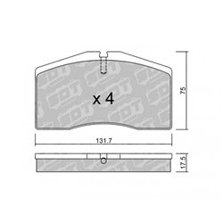 Klocki Galfer Sport FDHP 1050 - 2190801