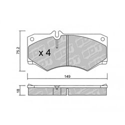 Klocki Galfer Sport FDHP 1050 - 2191001