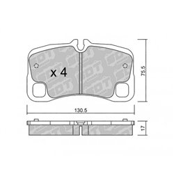 Klocki Galfer Sport FDHP 1050 - 2193000