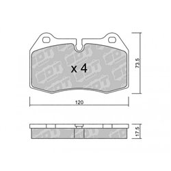 Klocki Galfer Sport FDHP 1050 - 2193400