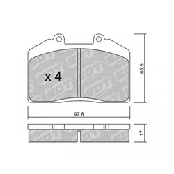 Klocki Galfer Sport FDHP 1050 - 2193500