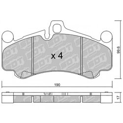 Klocki Galfer Sport FDHP 1050 - 2193700
