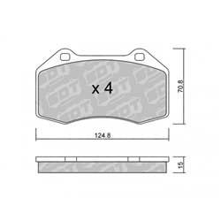 Klocki Galfer Sport FDHP 1050 - 2193800