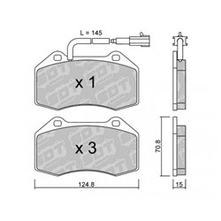 Klocki Galfer Sport FDHP 1050 - 2193801