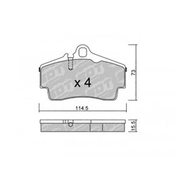 Klocki Galfer Sport FDHP 1050 - 2194201