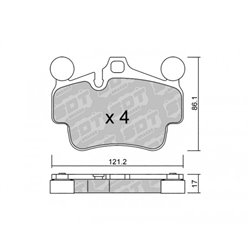 Klocki Galfer Sport FDHP 1050 - 2194301