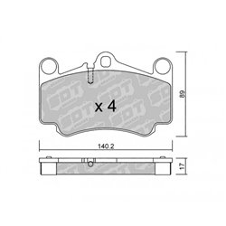 Klocki Galfer Sport FDHP 1050 - 2194500