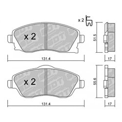 Klocki Galfer Sport FDHP 1050 - 2195000