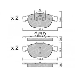 Klocki Galfer Sport FDHP 1050 - 2195302