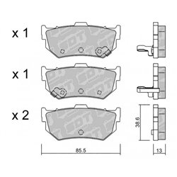 Klocki Galfer Sport FDHP 1050 - 2196600