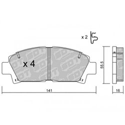 Klocki Galfer Sport FDHP 1050 - 2196800