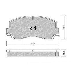 Klocki Galfer Sport FDHP 1050 - 2196900