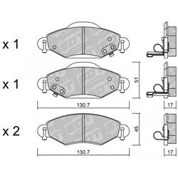 Klocki Galfer Sport FDHP 1050 - 2197100