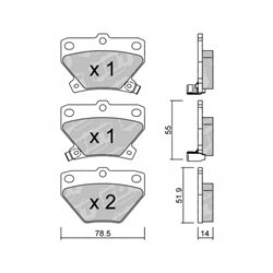 Klocki Galfer Sport FDHP 1050 - 2197500