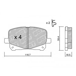 Klocki Galfer Sport FDHP 1050 - 2199000