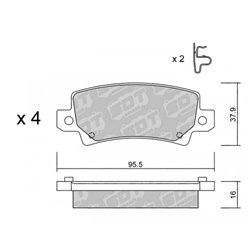 Klocki Galfer Sport FDHP 1050 - 2199400
