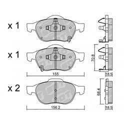 Klocki Galfer Sport FDHP 1050 - 2199500