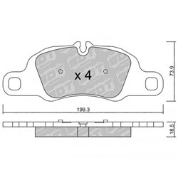 Klocki hamulcowe Galfer/SDT S-50 - 21100100