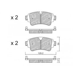 Klocki hamulcowe SDT S-50 - 21101300