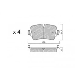 Klocki hamulcowe Galfer/SDT S-50 - 21101400
