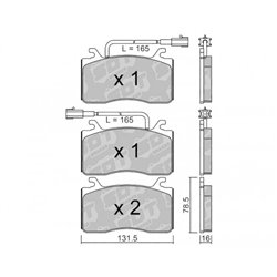 Klocki Galfer Sport FDHP 1050 - 21102100