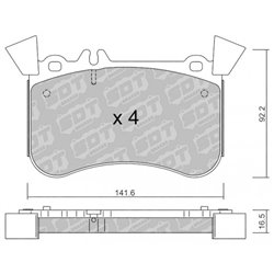 Klocki hamulcowe Galfer/SDT S-50 - 21102700
